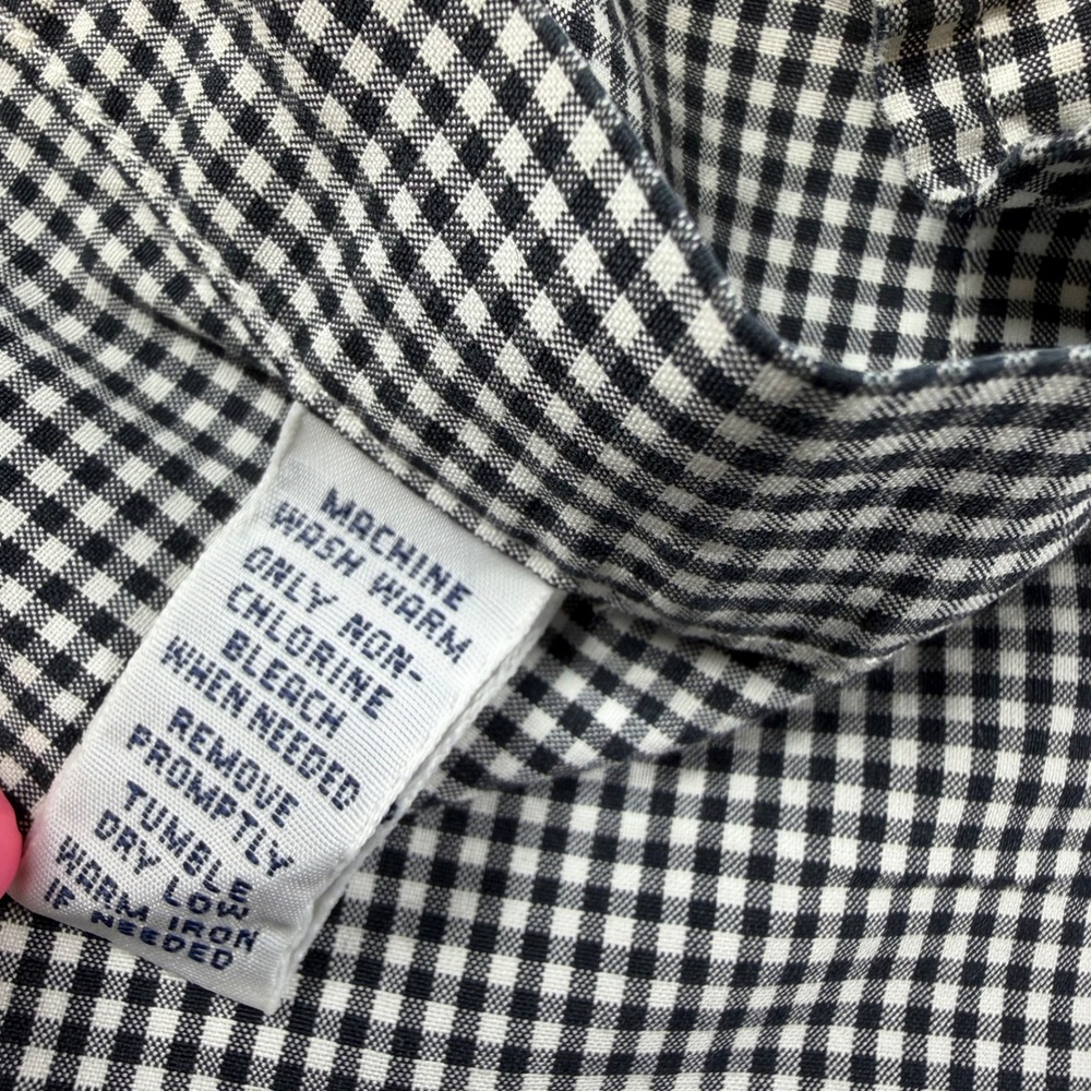 Ralph Lauren Button Down Shirt Mens XL Black Gingham Custom Fit Long Sleeve EUC - Picture 7 of 9